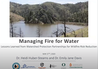 View archived presentation 2020, Managing Fire for Water