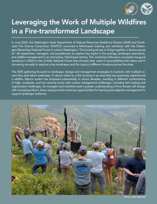 Cover of 2025 Work of Wildfire Field meeting report